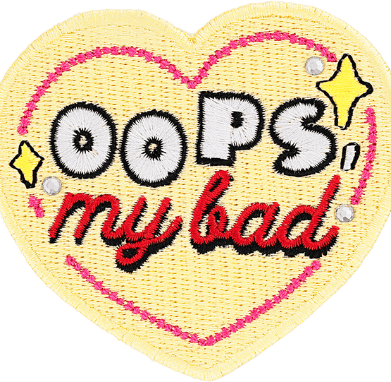 heart iron on patch