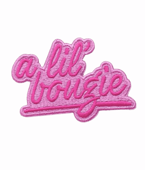 Lil bougie iron on patch