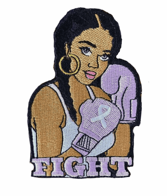 Melanin fight iron on patch