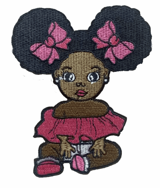 Melanin baby iron on patch