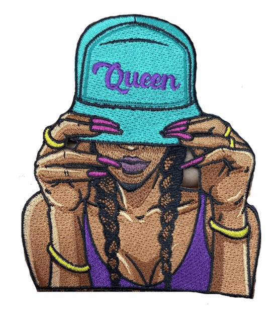 Queen melanin iron on patch