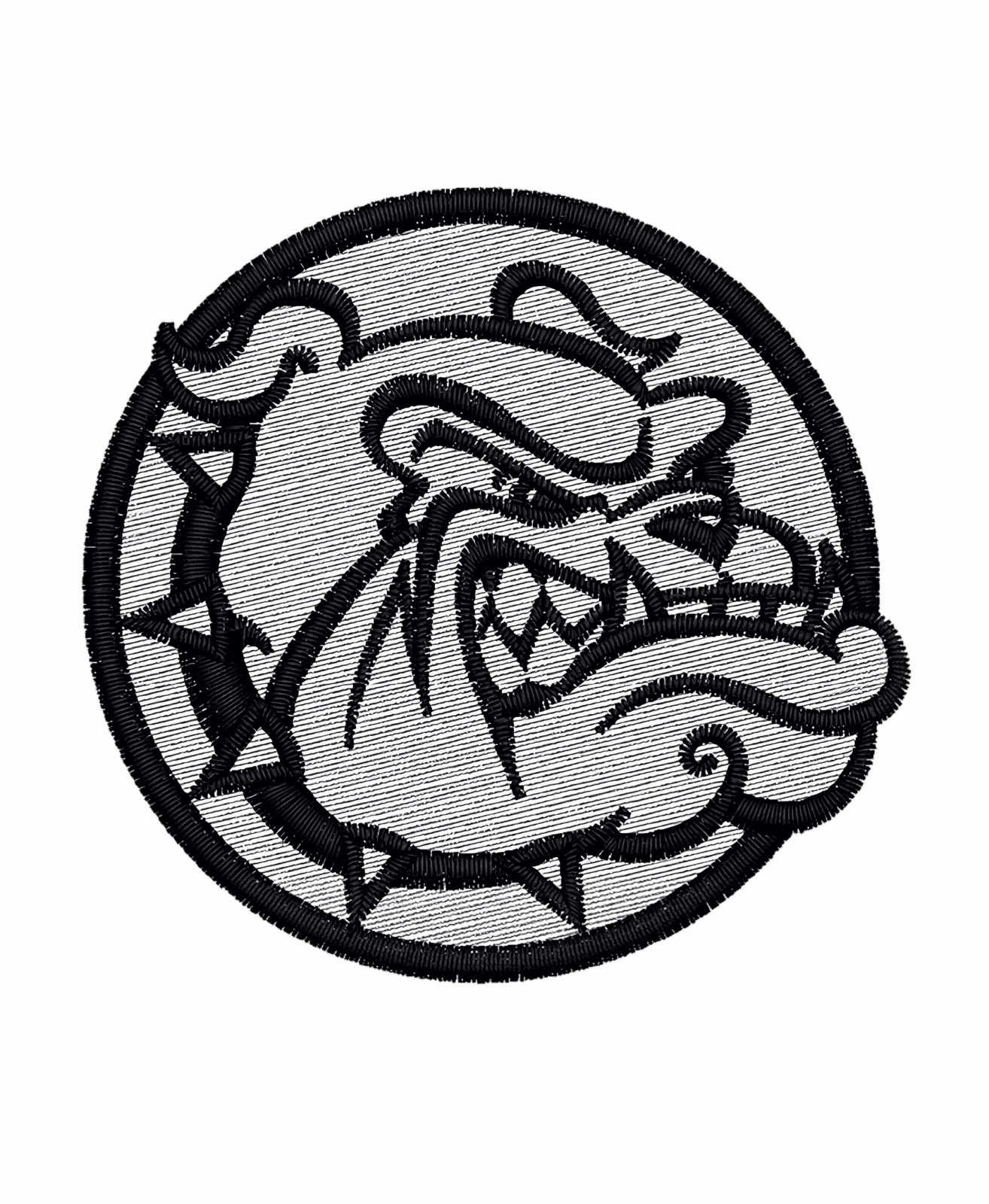 Dog iron on patch
