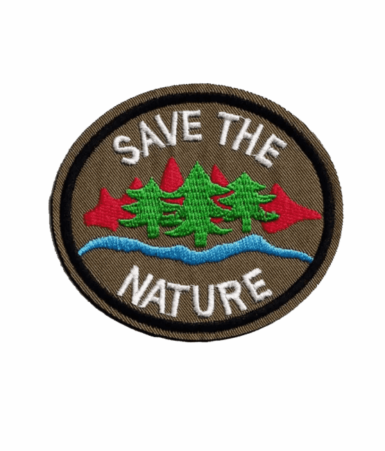 Save the nature iron on patch