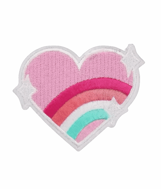 Heart iron on patch