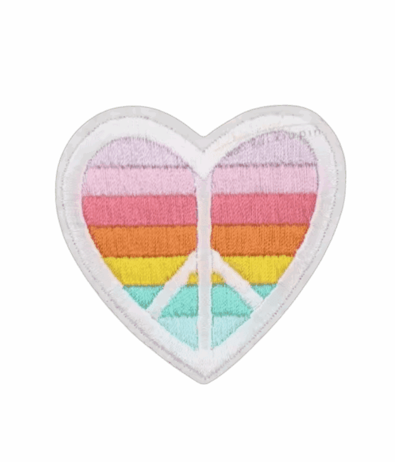 Heart iron on patch