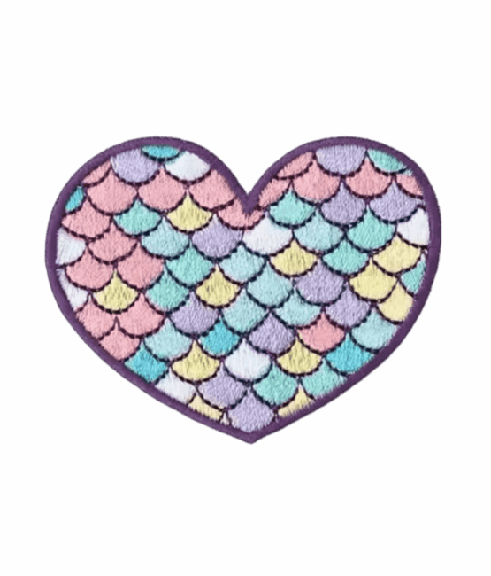 Heart iron on patch