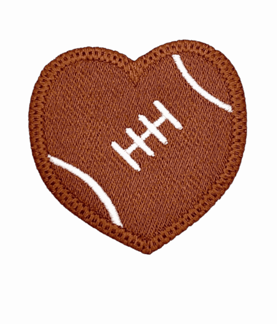 heart iron on patch