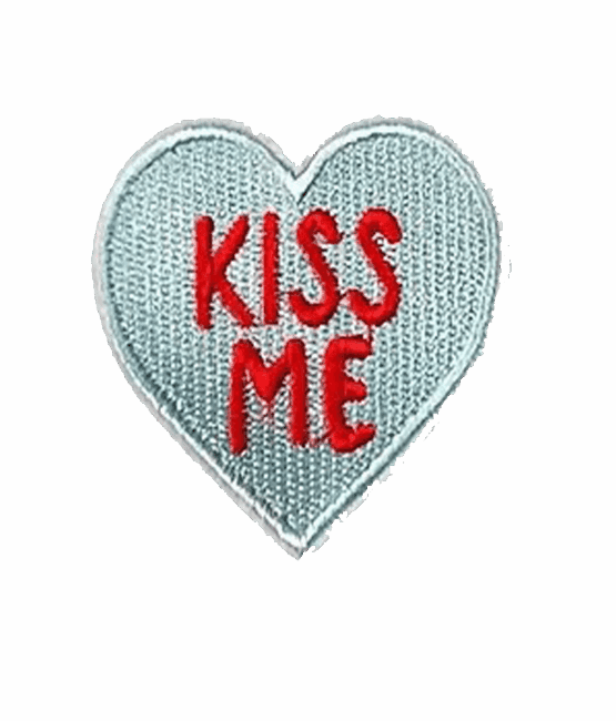 heart iron on patch