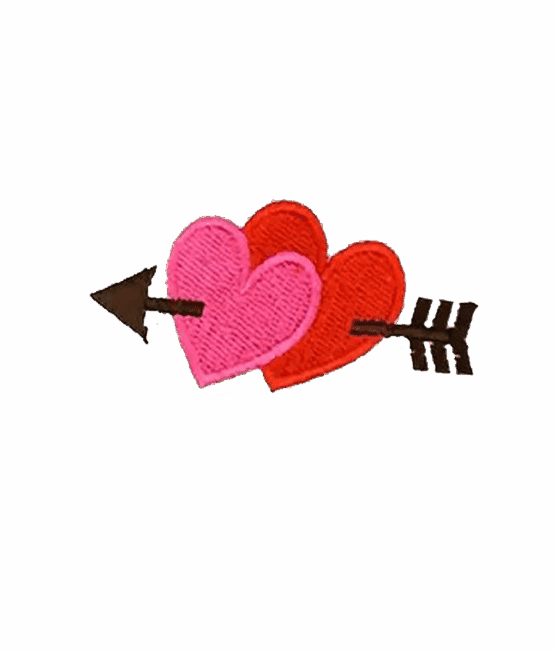 heart iron on patch