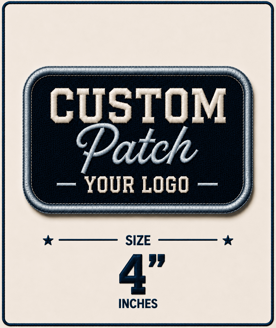 4” Custom Embroidered Patches