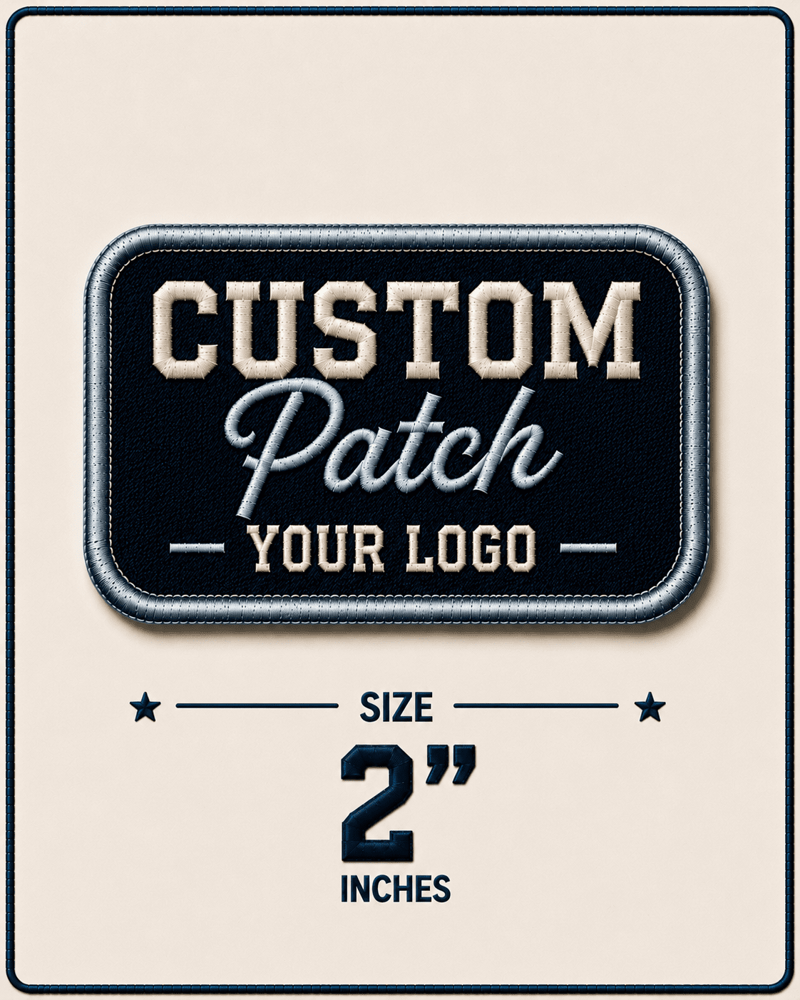 2” Custom Embroidered Patches