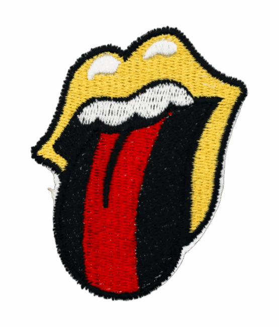Embroidery tongue iron on patches