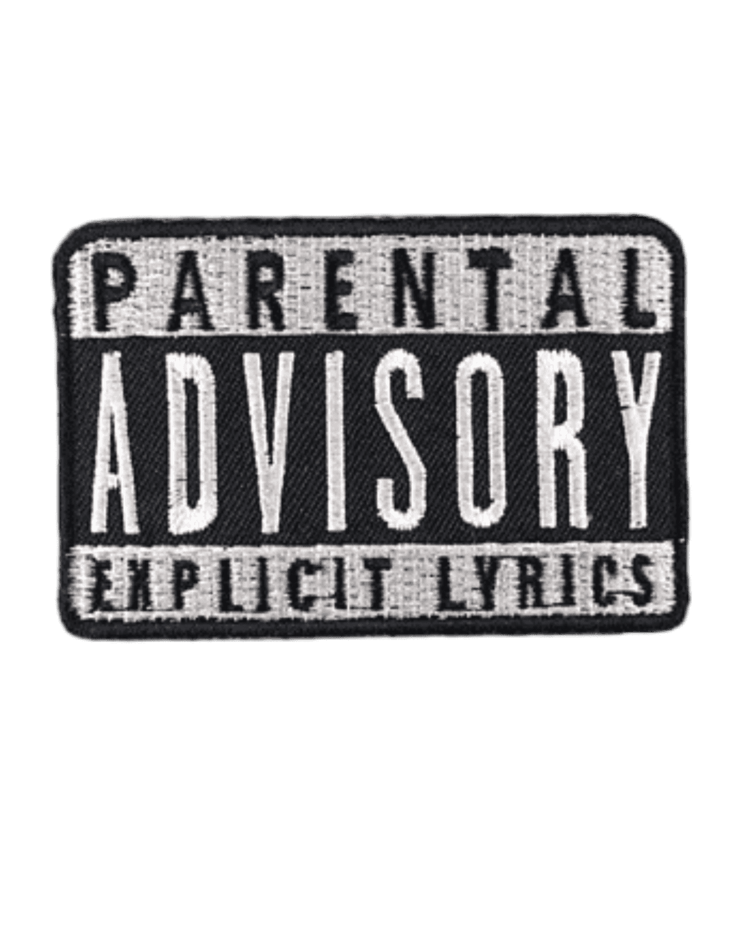 Parental Advisory iron on embroidery patches