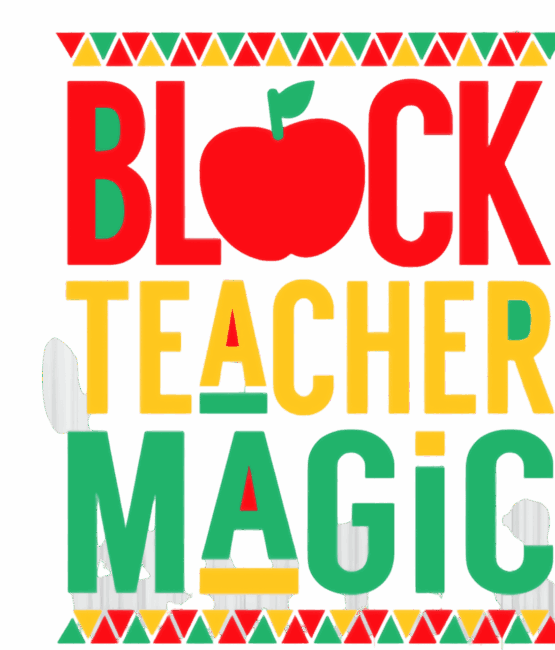 Black Teacher magic iron on heat transfers