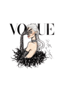 Vogue Stylish Heat transfer screen printed