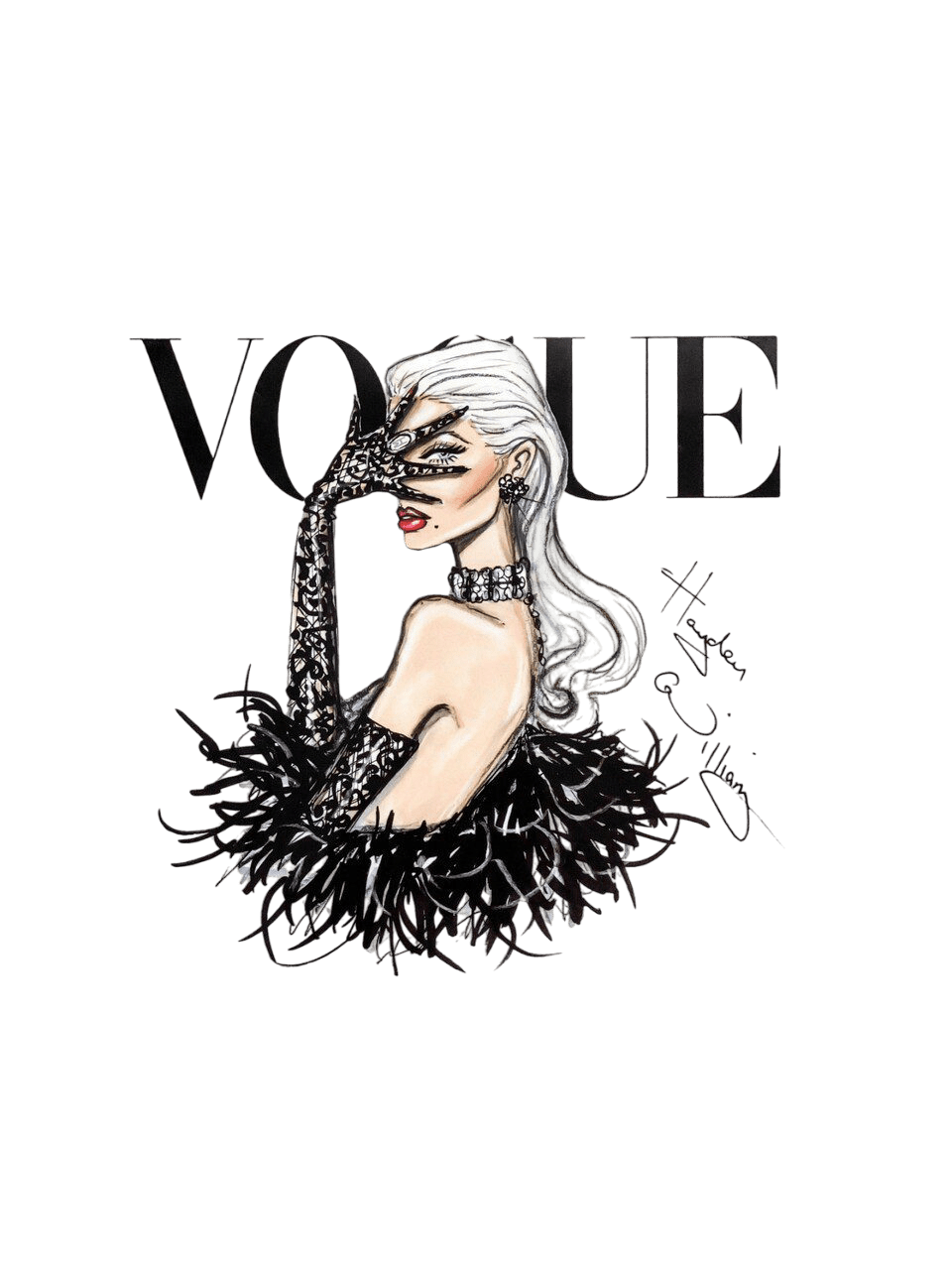 Vogue Stylish Heat transfer screen printed