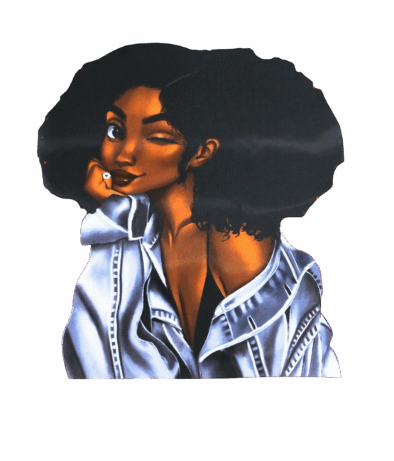 African girl heat transfer