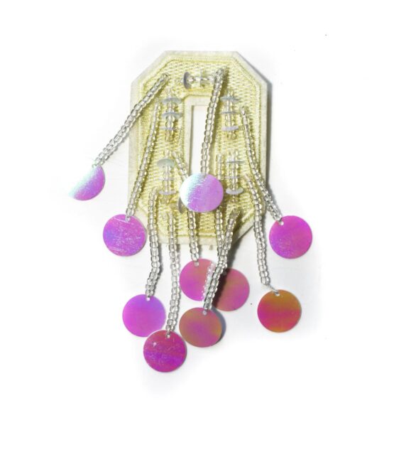 Letter tassel beaded patches