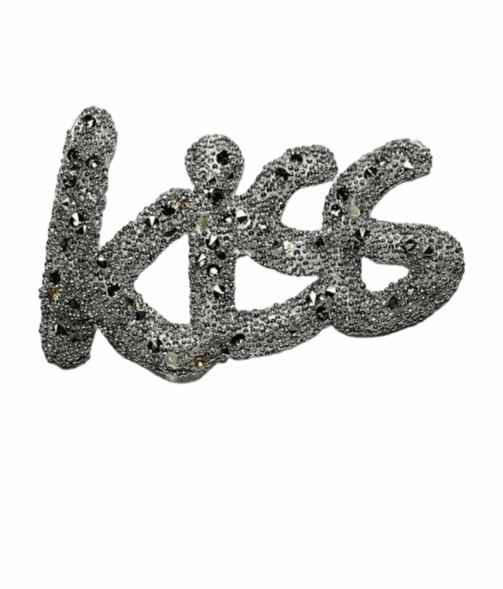 Kiss Rhinestone Iron on applique