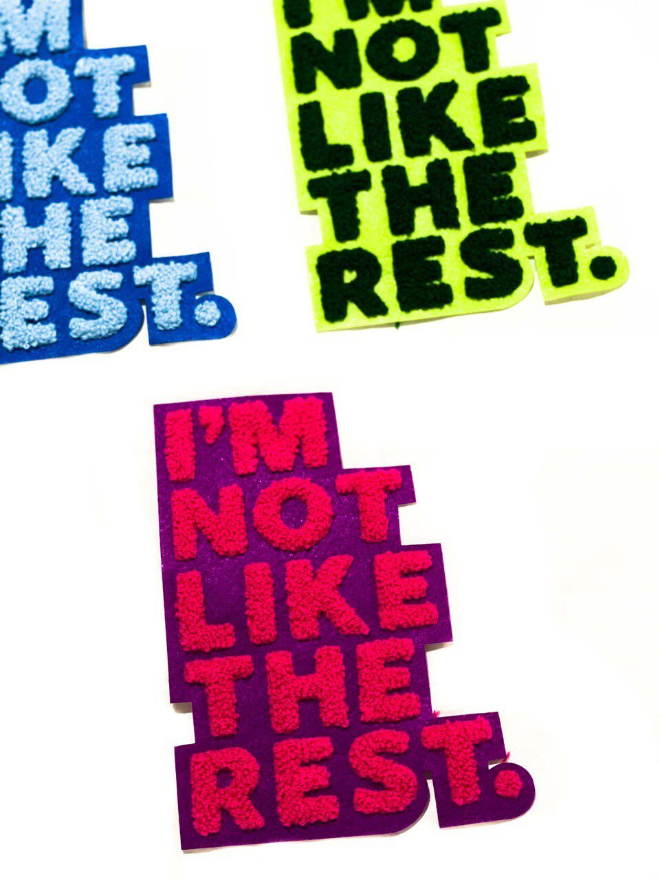 I’m not like the rest chenille patch - Image 2