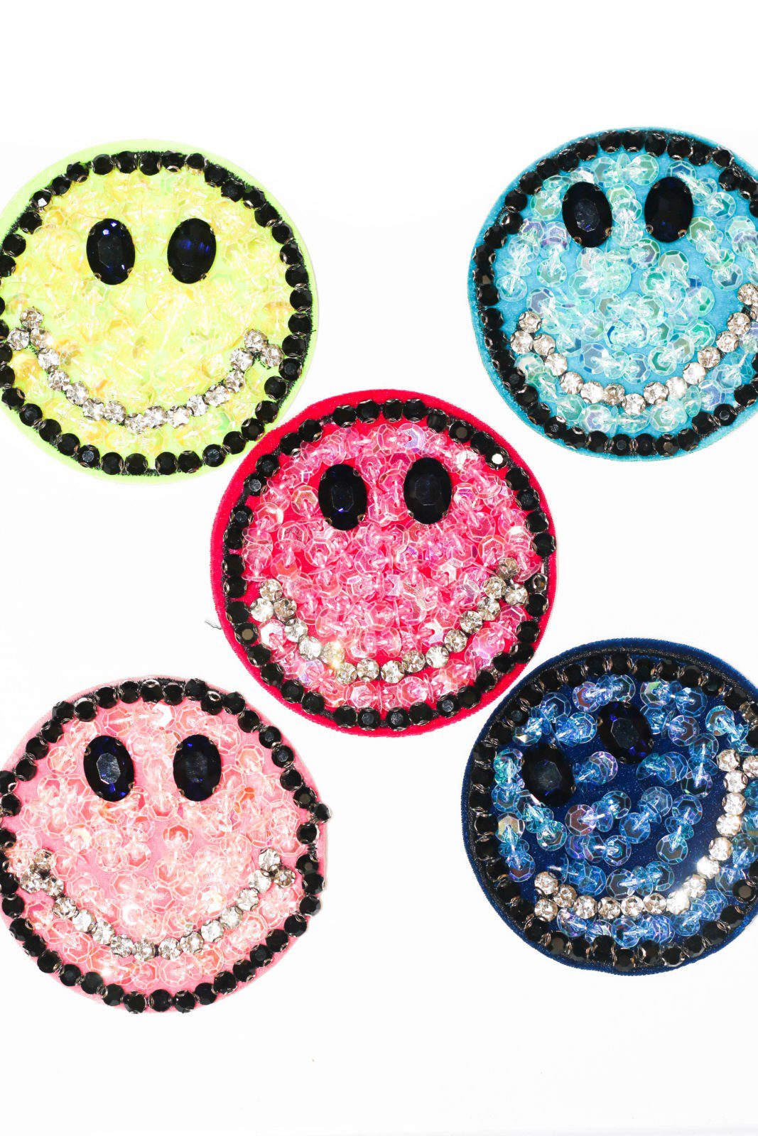 Beaded sequin smiley patch - Image 4