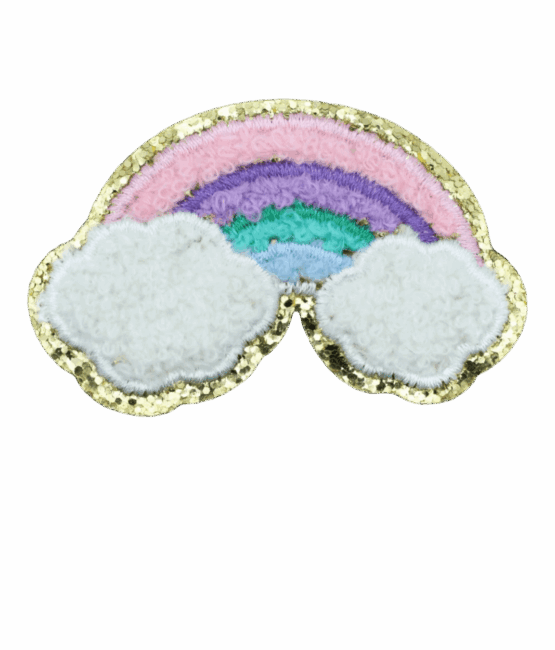 glitter chenille patches
