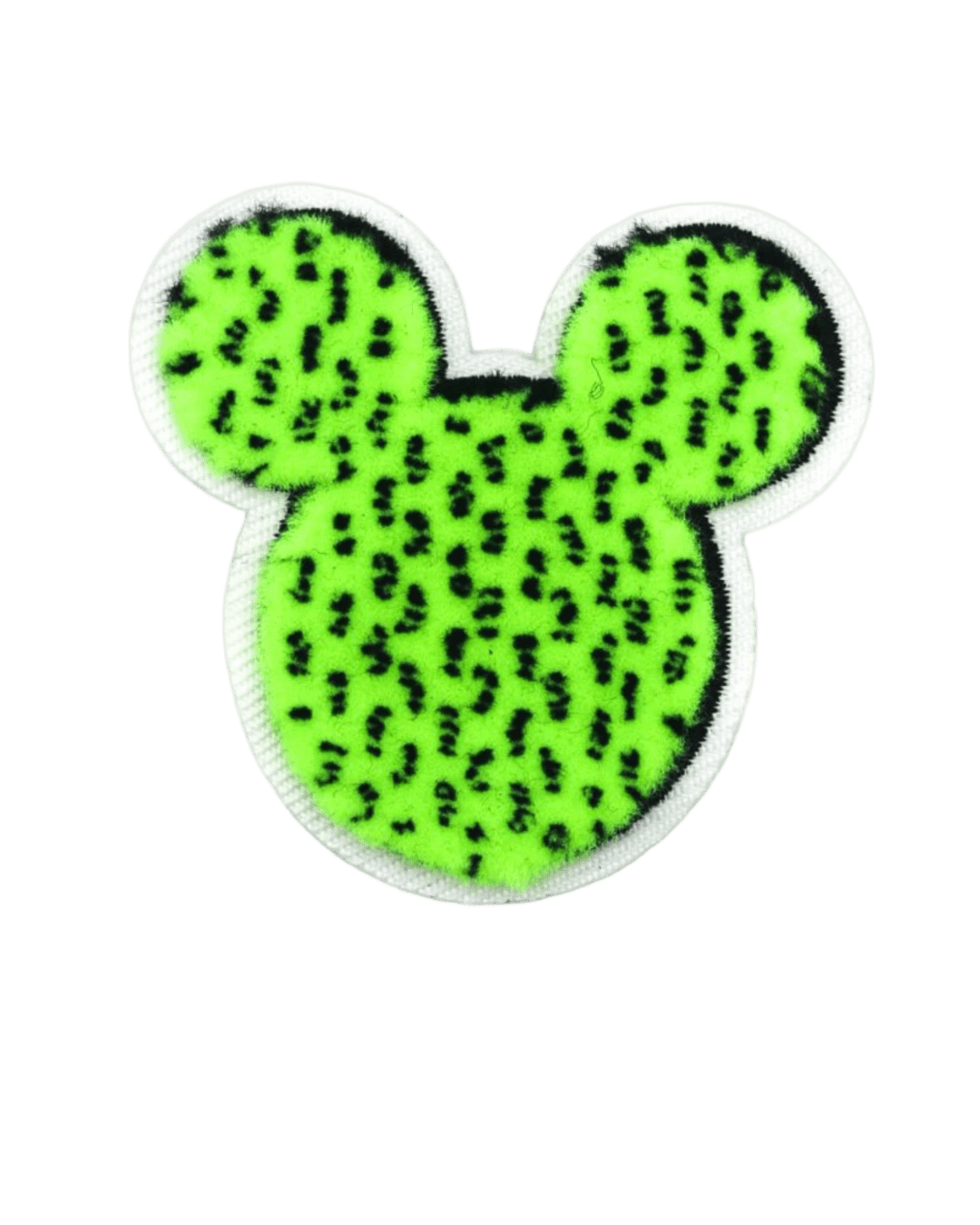 Neon mickey smooth chenille iron on patches