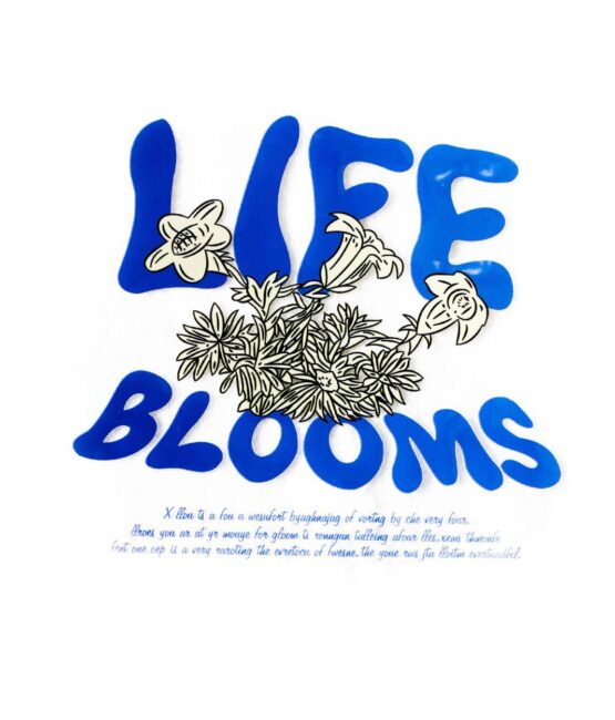 Life blooms iron on heat transfers