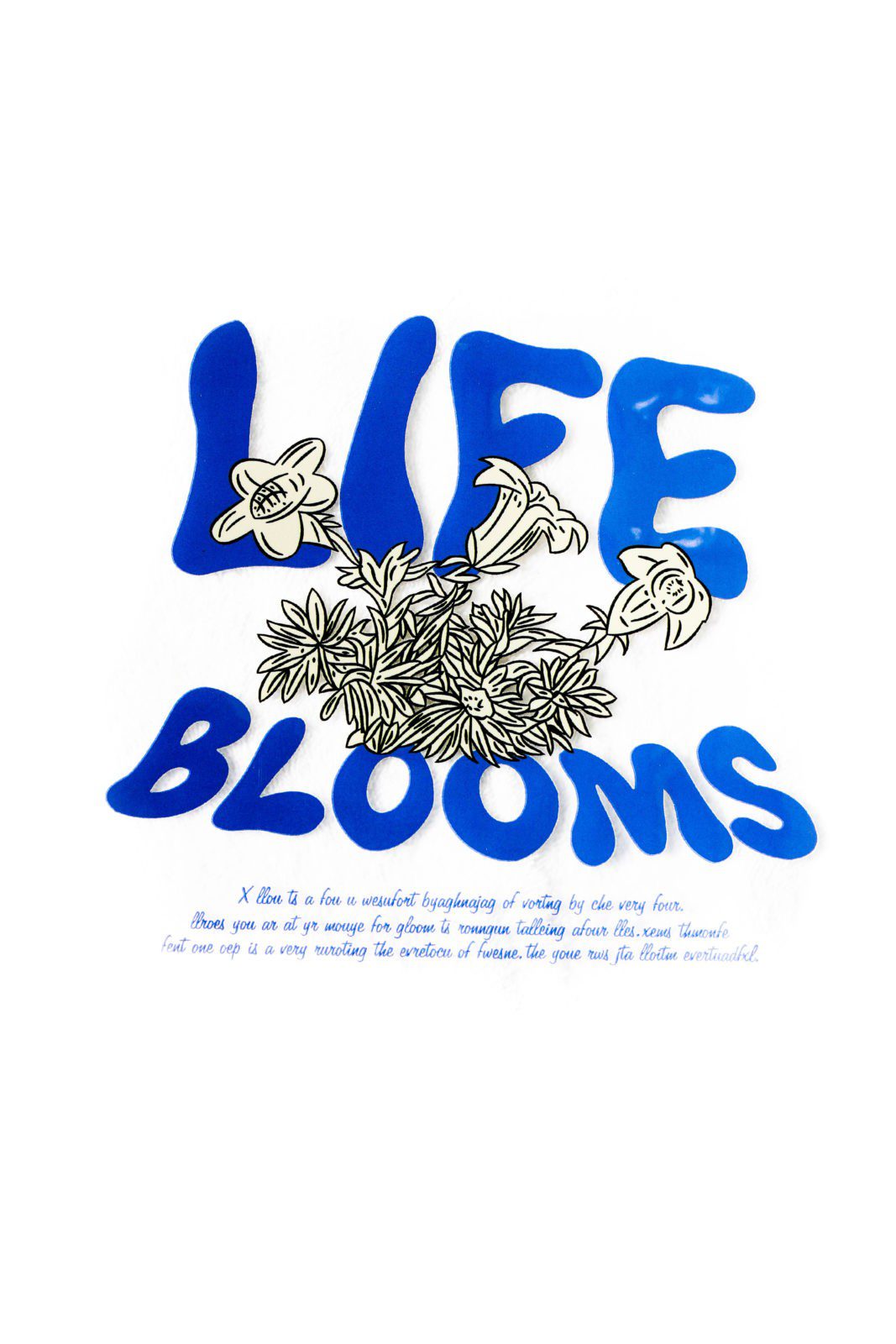Life blooms iron on heat transfers