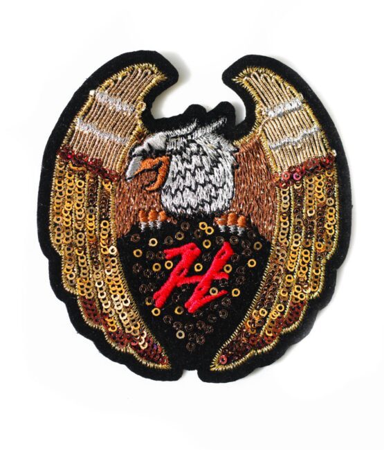 Eagle badge embroidered patch