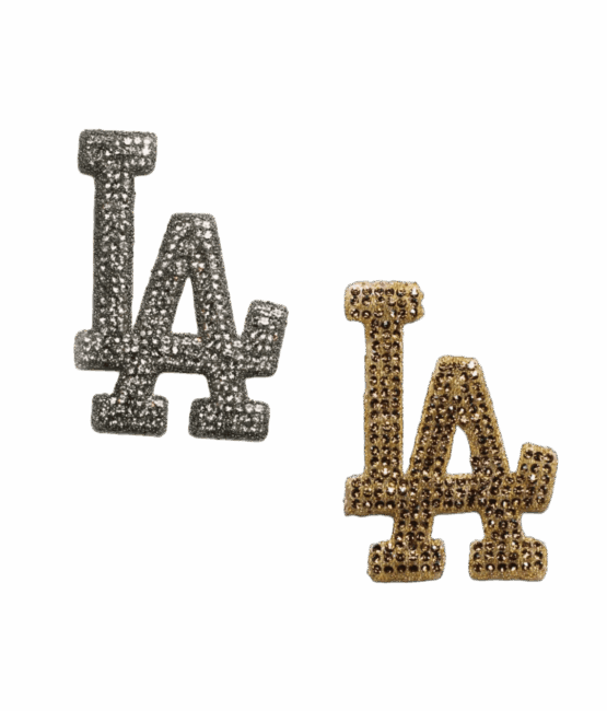 LA Rhinestone iron on appliqué