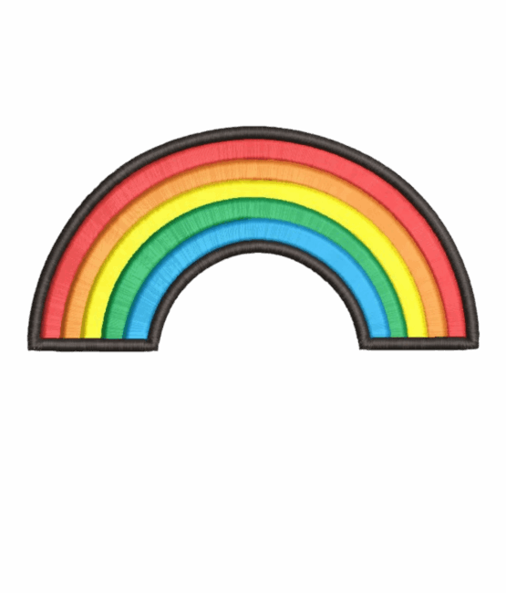 Rainbow Colors Embroidery patch