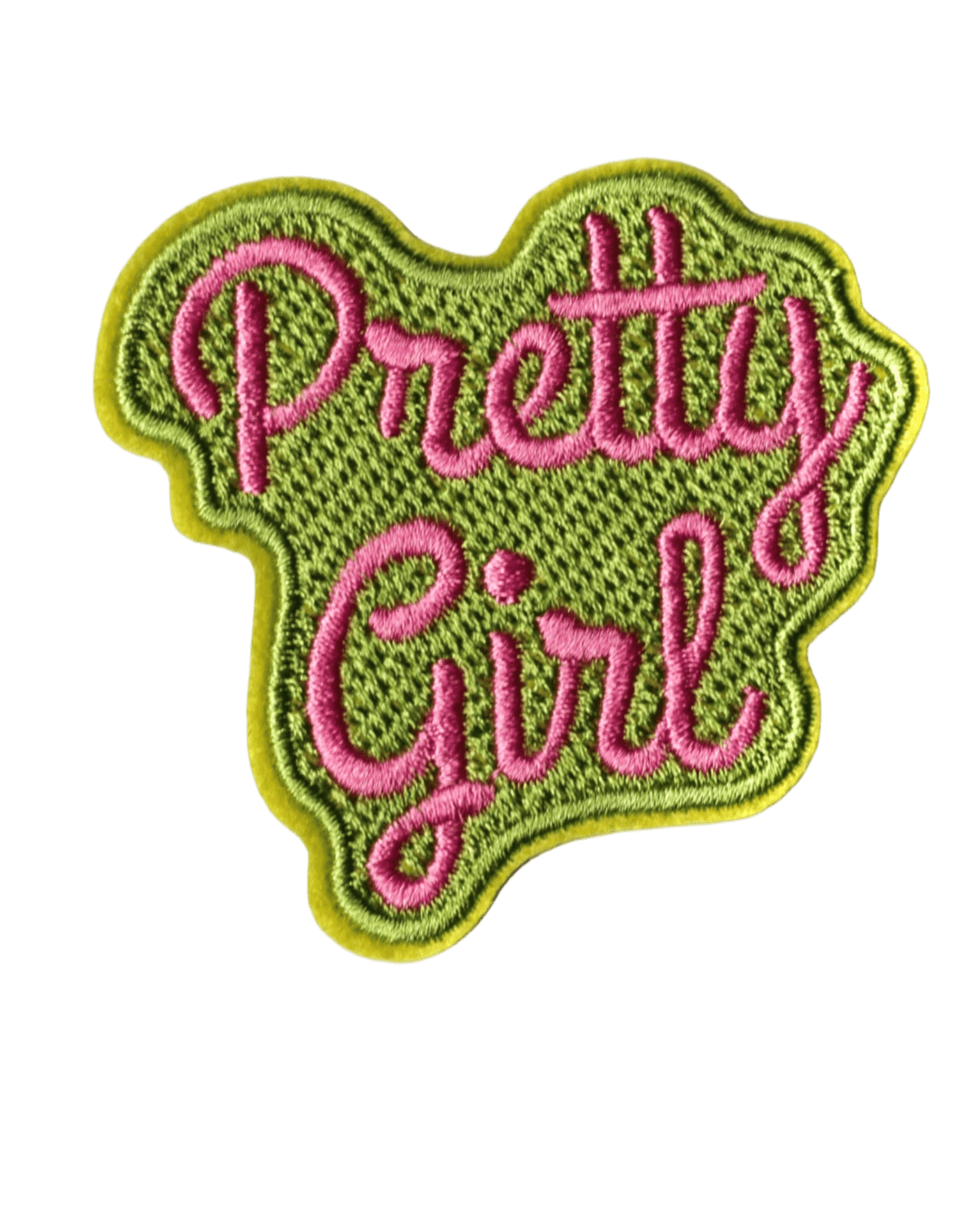 Pretty girl iron on embroidery patches