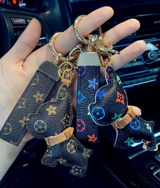 Dog Fashion Leather keychains