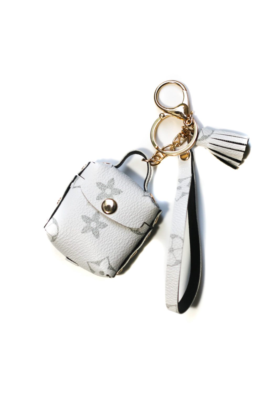 Fashion keychain leather with airpod case - Image 2