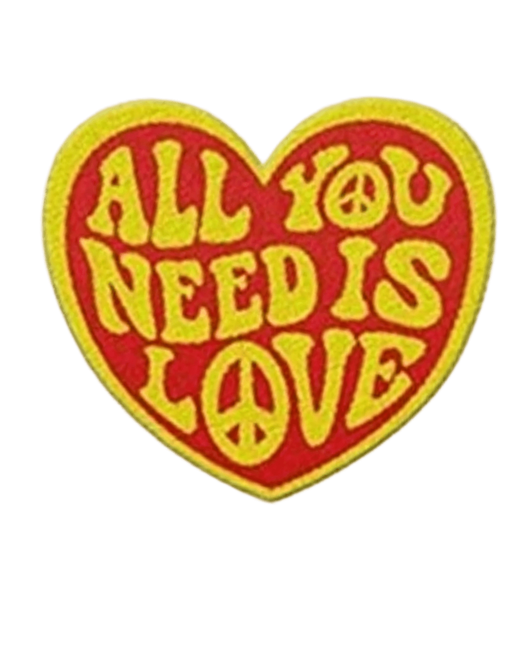 All you need is love iron on embroidery patches