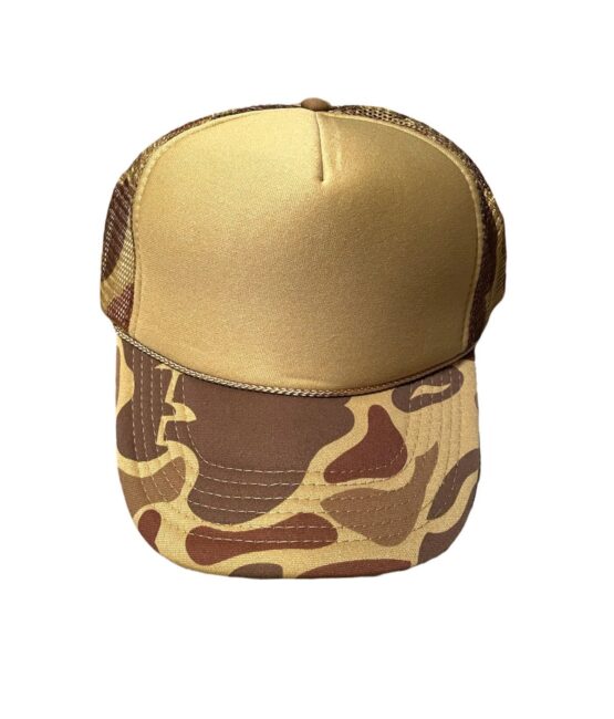 Camo Blank Contrast Mesh trucker hats