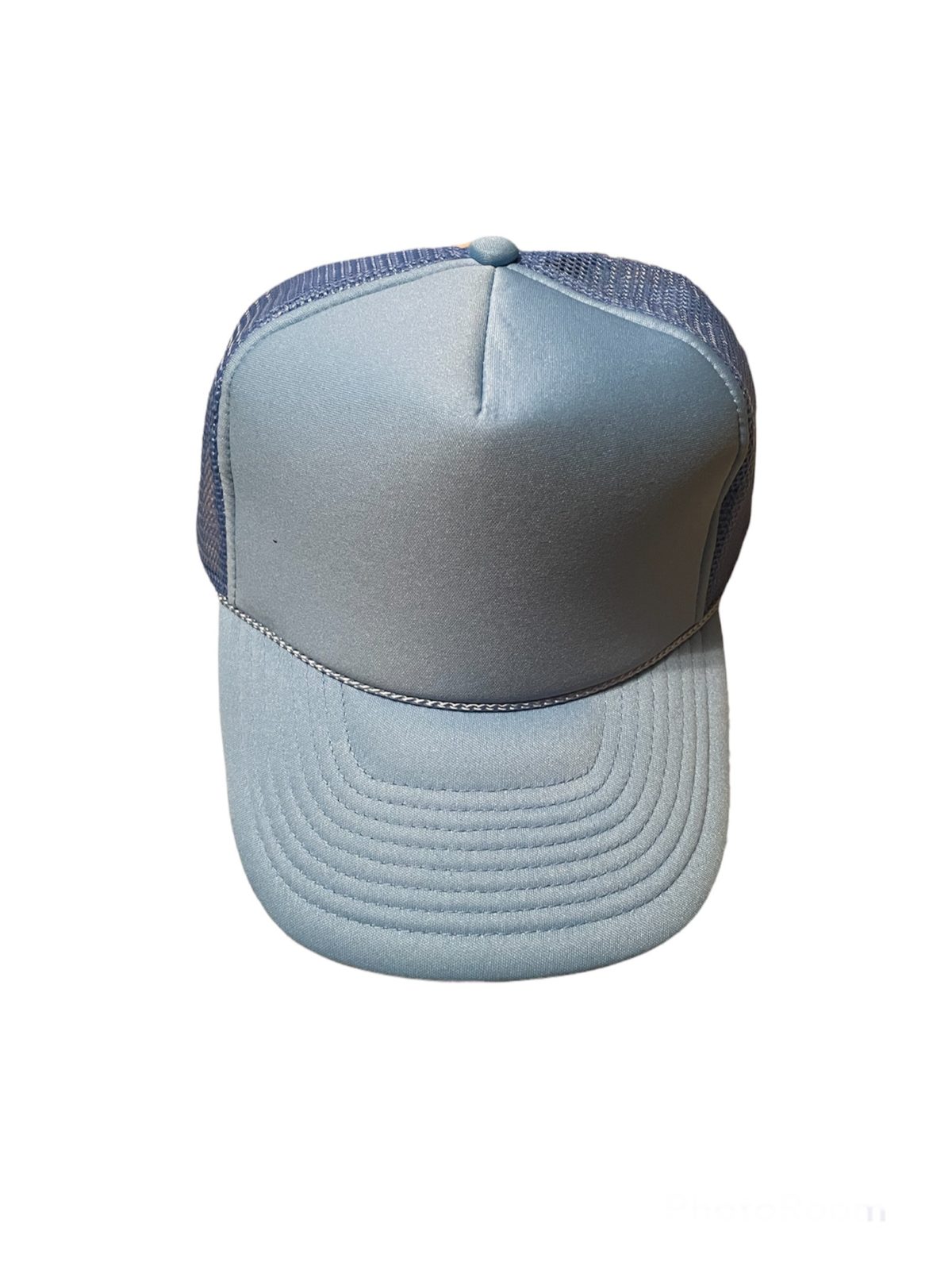 Premium Blank Contrast Mesh trucker hats neon orange - Image 6