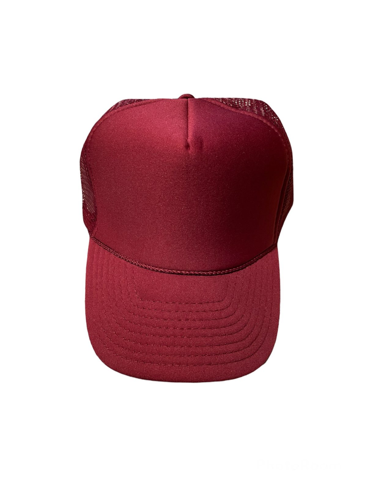 Premium Blank Contrast Mesh trucker hats neon orange - Image 5