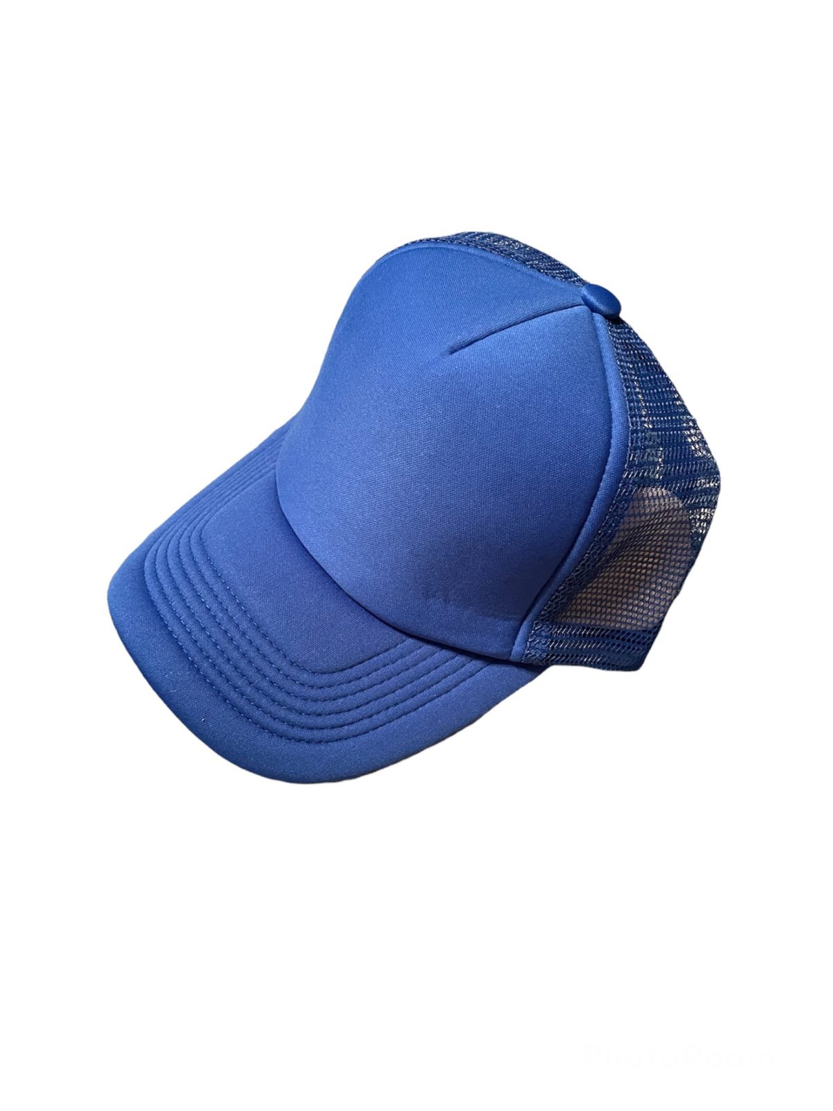 Premium Blank Contrast Mesh trucker hats in pink - Image 3
