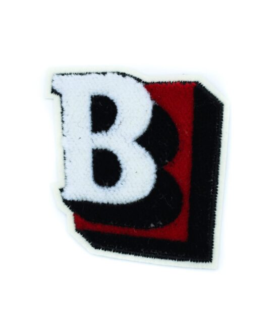 Letter B iron on varsity chenille patches