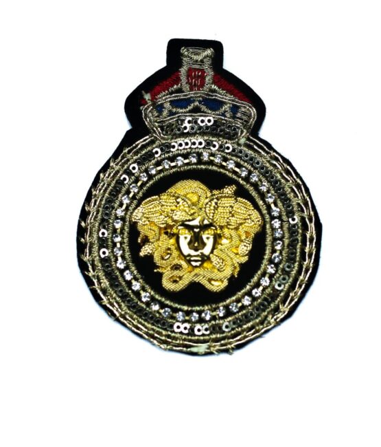 Head badge embroidery patches
