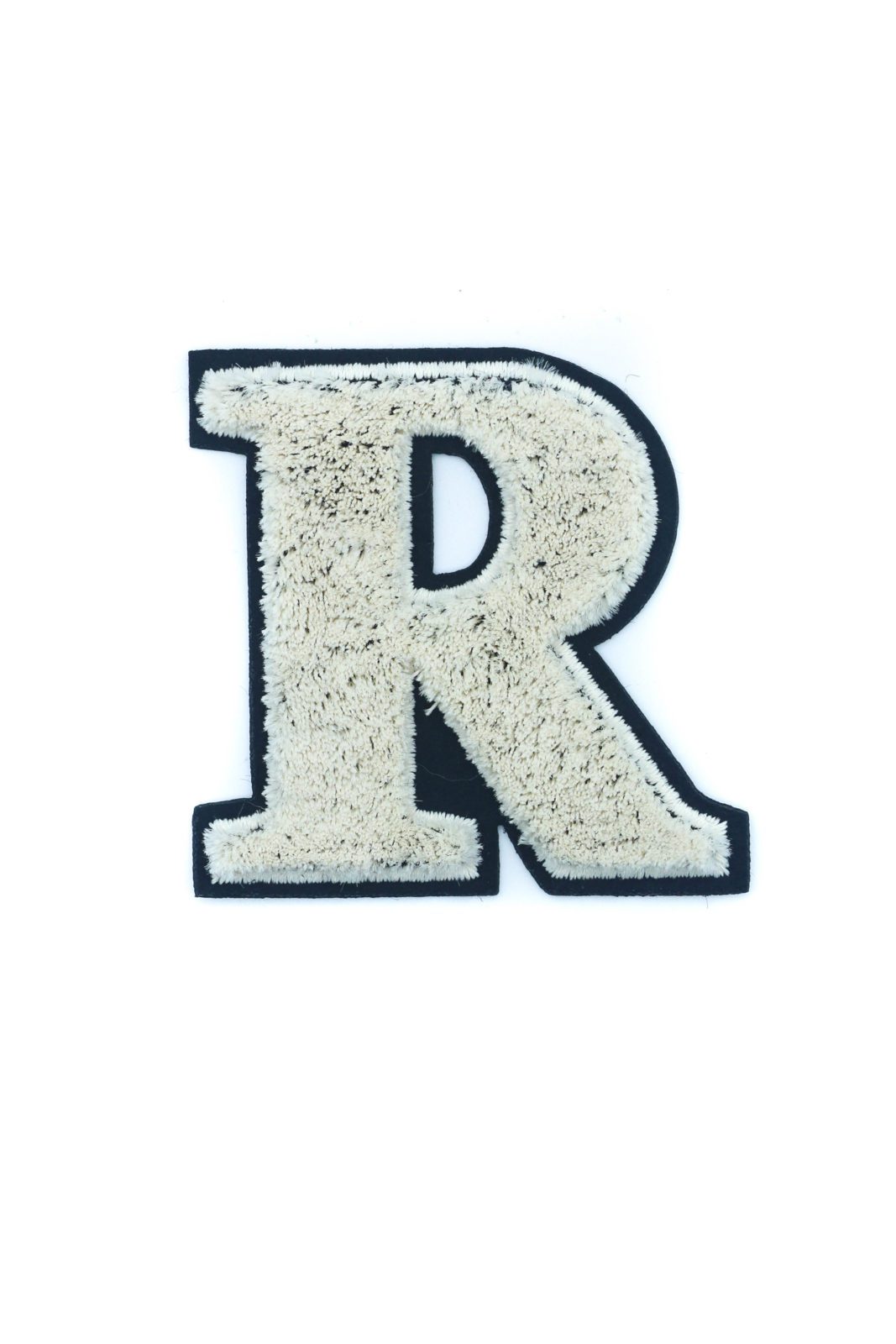 Blue Letter R iron on varsity chenille patches - Image 2
