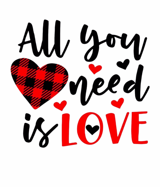 All you need is love iron on heat transfer