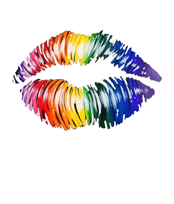 Multicolor lip iron on heat transfer