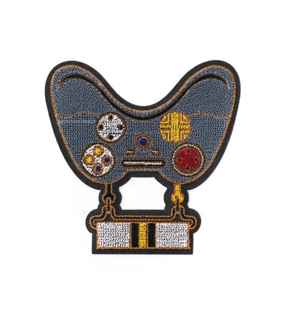 Game console iron on chenille patches