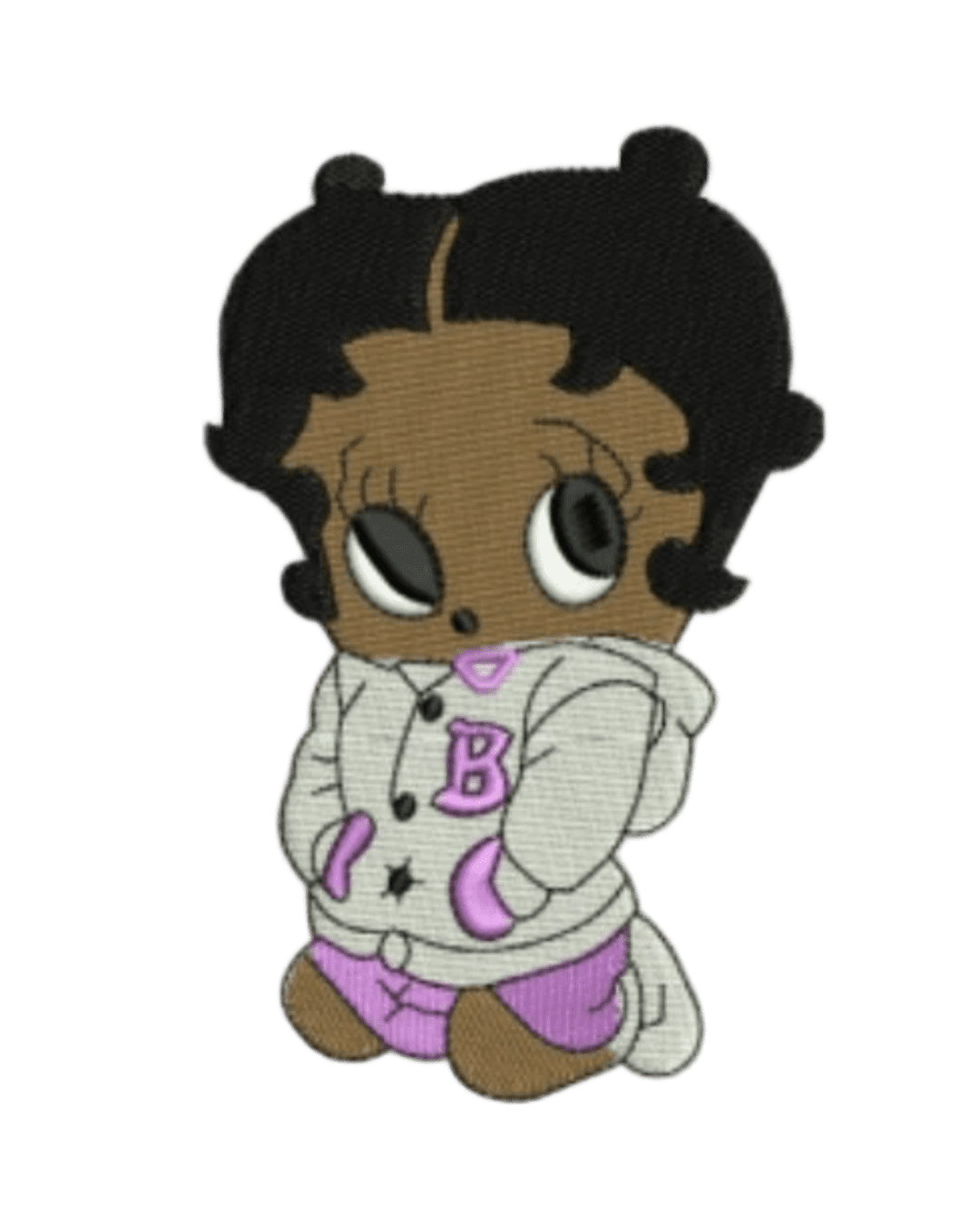 Betty hoop baby embroidery patch