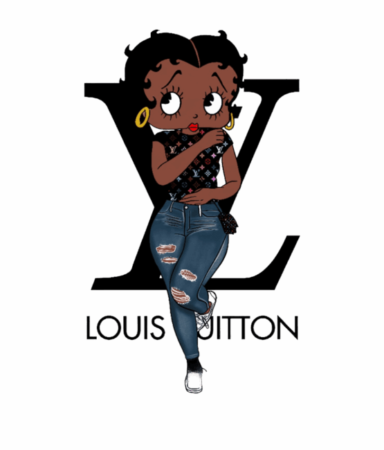 Fashion melanin girl iron heat transfers