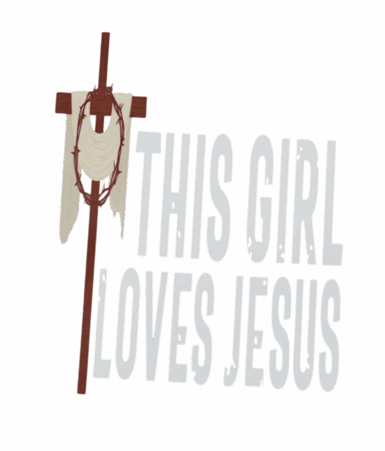 This girl love Jesus iron on christian heat transfers