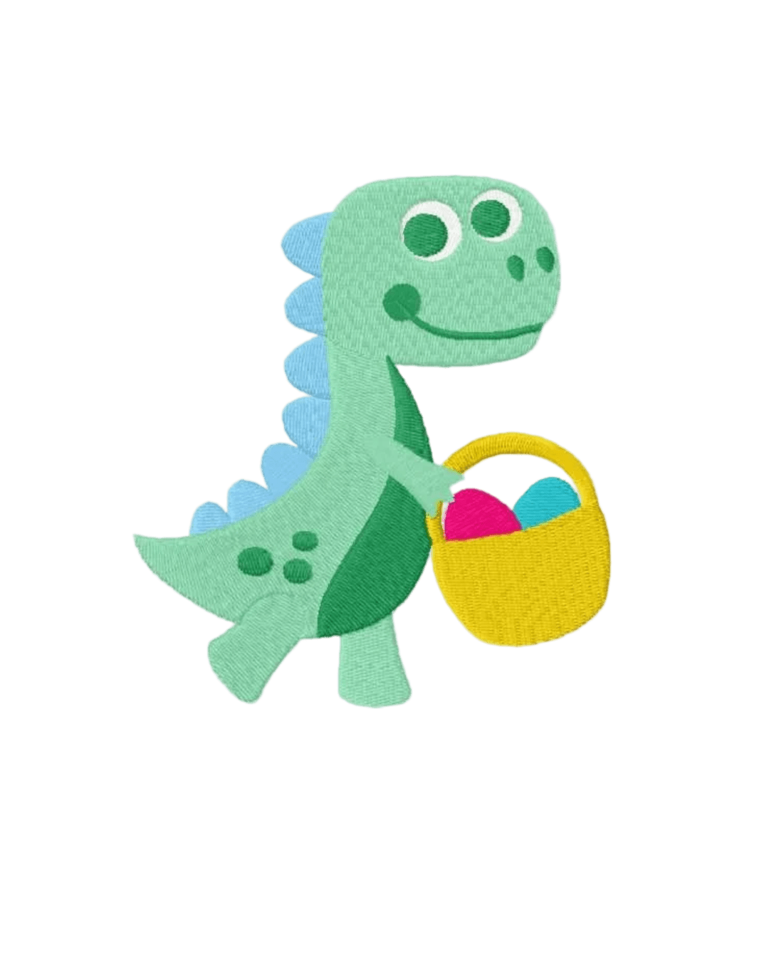 Dinosaur boy iron on embroidery patch